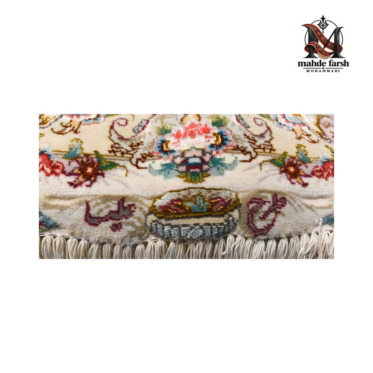 فرش ۹ متری تبریز علیا تکچله ابریشم ۵۰ رج